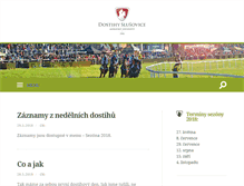 Tablet Screenshot of dostihyslusovice.cz